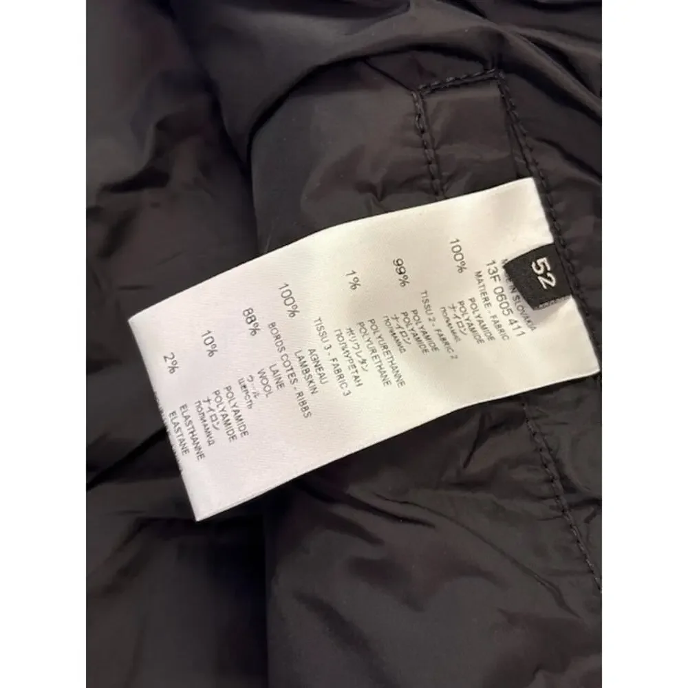 Givenchy Plaid Down Quilted Vest Full-Zip Pockets Black/Multicolor Mens Size 52 - Picture 13 of 16